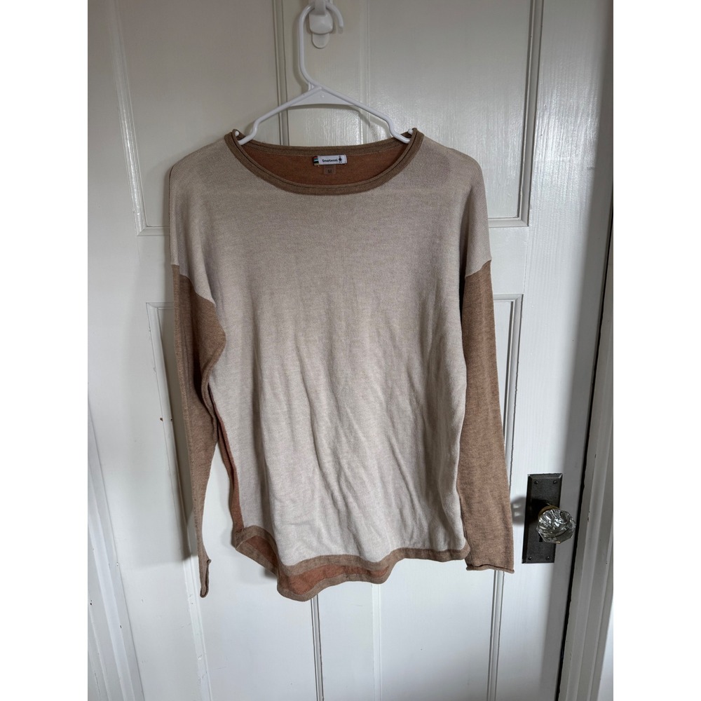 Smartwool women's colorblock Shadow Pine pullover size medium